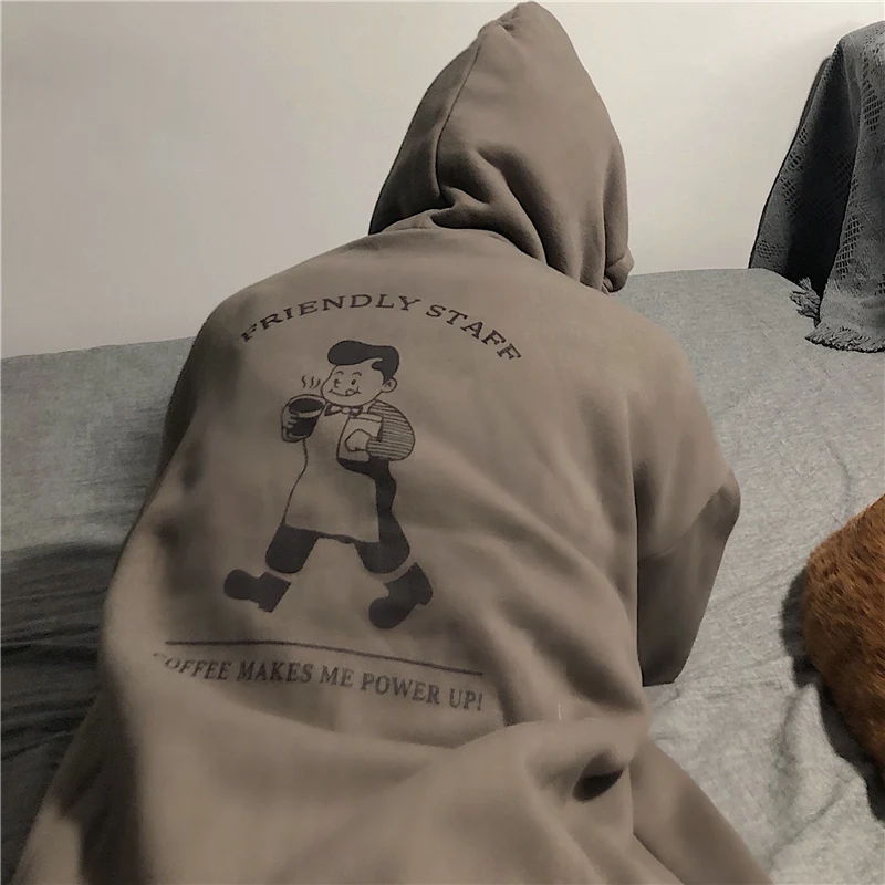 

Женский свитер в стиле ольччан, свободный утепленный бархатный свитер в Корейском стиле бойфренда в стиле Instagram, Осень-зима