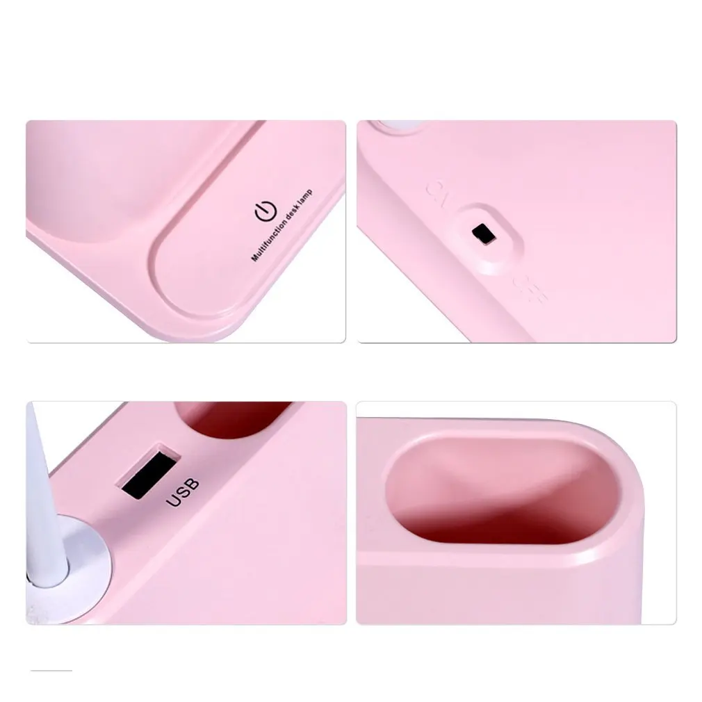 Студент Многофункциональная Защита глаз настольная лампа Спальня Usb