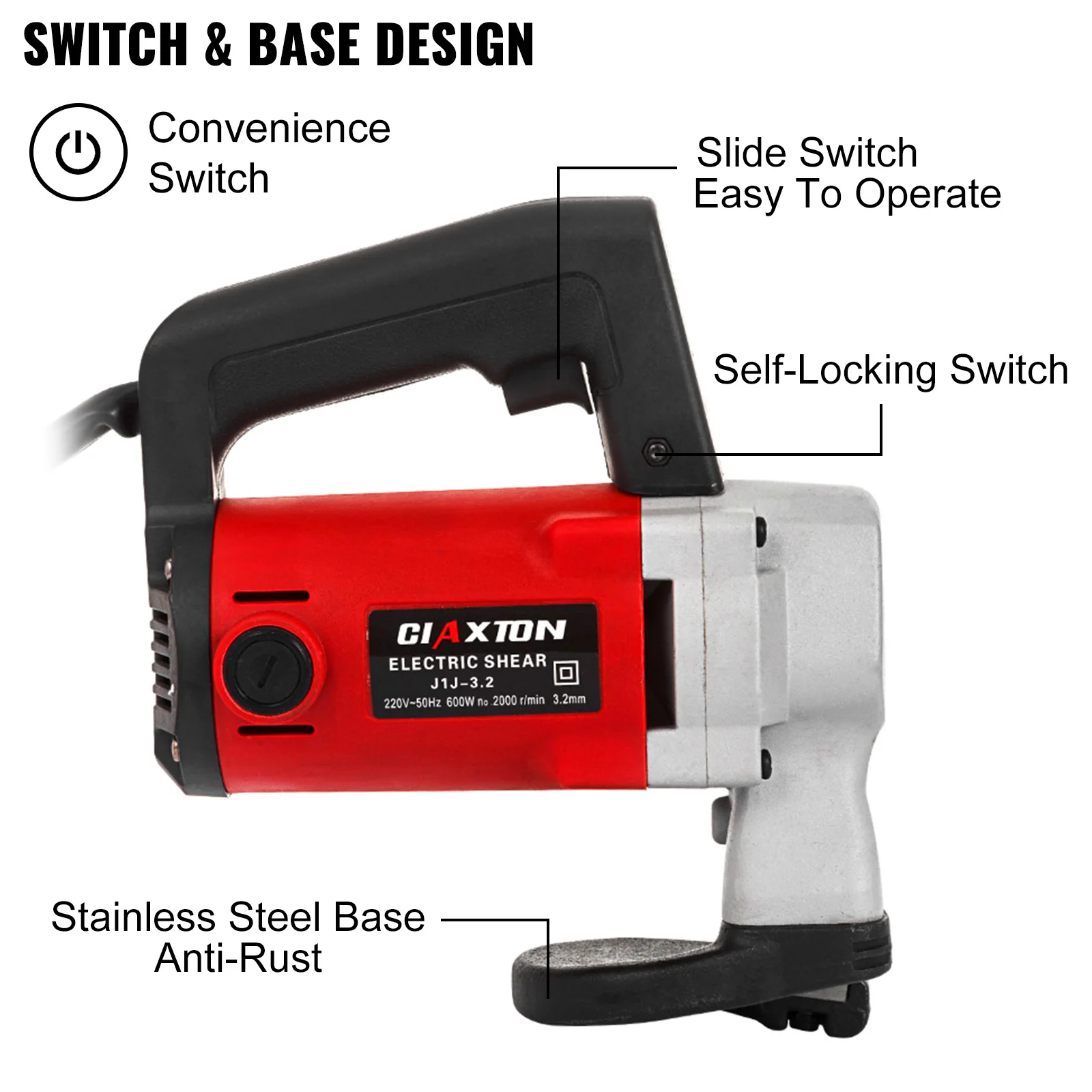 Ножницы VEVOR электрические для резки листового металла 500/600 Вт 2 5/3 мм | Инструменты