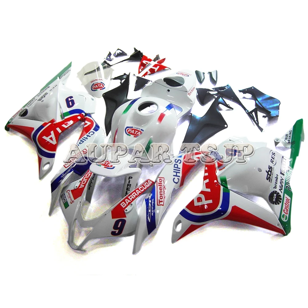 

For Honda CBR600RR F5 2009 2010 2011 2012 Year cbr600rr 09 10 11 12 ABS Plastic White Red and Green Lowers Motorbike Fairing Kit
