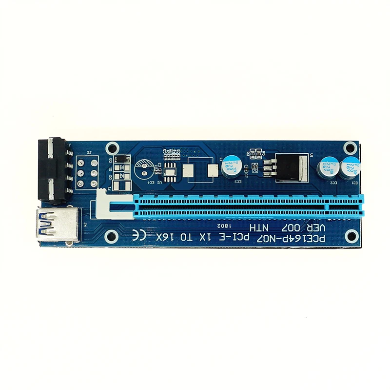 Оптовая продажа USB 3.0 PCI-E Райзер Экспресс 1X 4x 8x 16x адаптер карта SATA 15pin штекер к