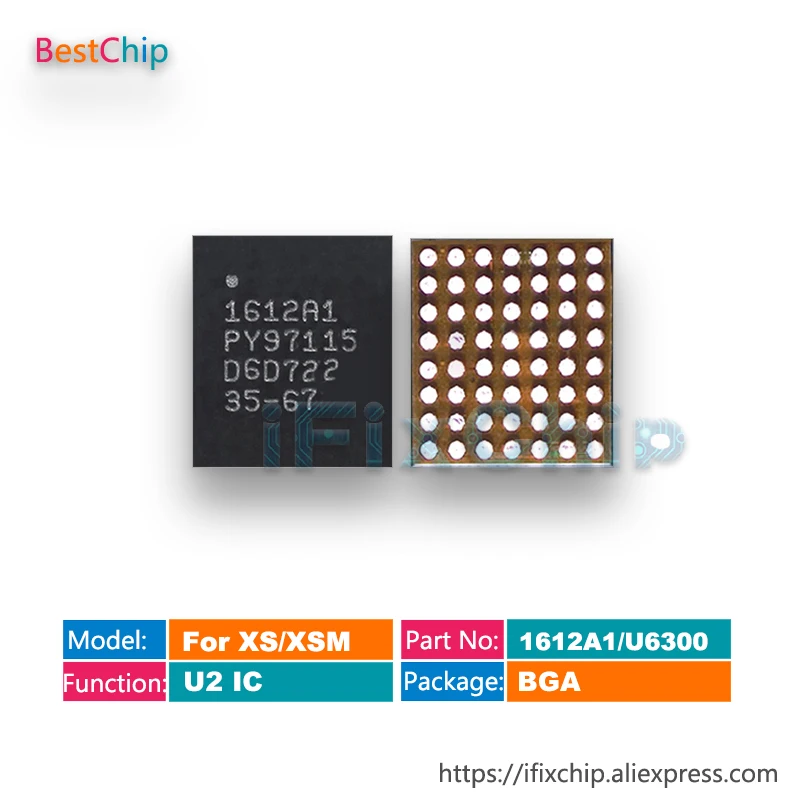 

10pcs/lot 1612A1 U6300 Charger/Charging IC Chip 56pins For iphone XS/XS MAX/XR/XSMAX CBTL1612A1 Hydra USB U2 IC