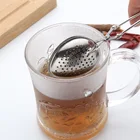 Ситечко для чая, пружинная ложка, сетка для заваривания чая, фильтр, металлическая ручка из нержавеющей стали, ложка, ручка для линии, чайный шар, фильтр для чая оптом