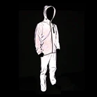 WOSAWE Ночная Беговая Спортивная полностью Светоотражающая куртка комплект ветрозащитная непромокаемая теплая дышащая ветровка велосипедная куртка брюки костюмы