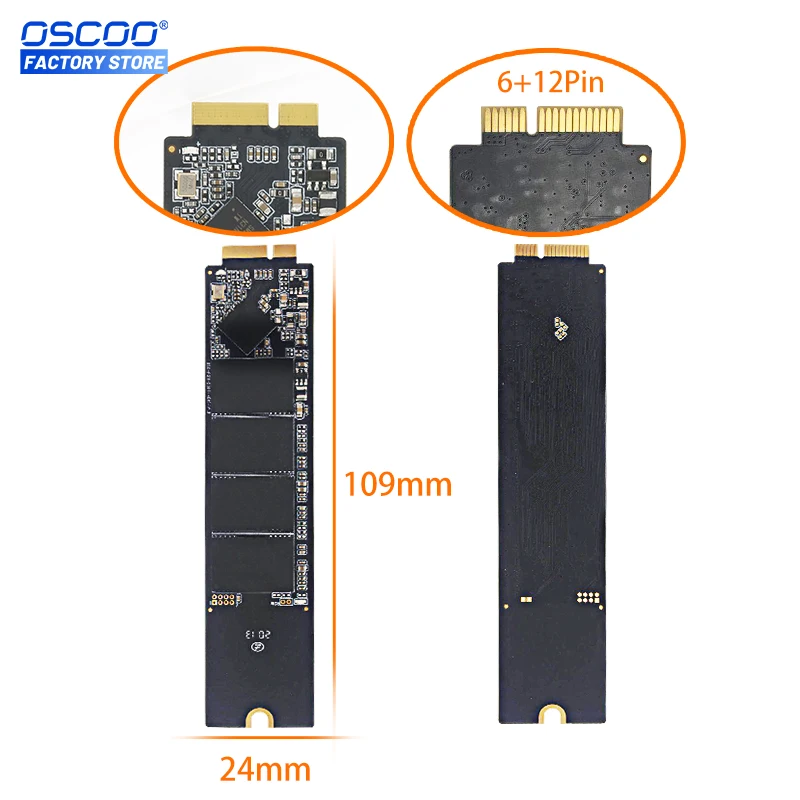 OSCOO оригинальные SSD жесткий диск для Apple MacBook Air A1369 A1370 2010 2011 внутренние жесткие