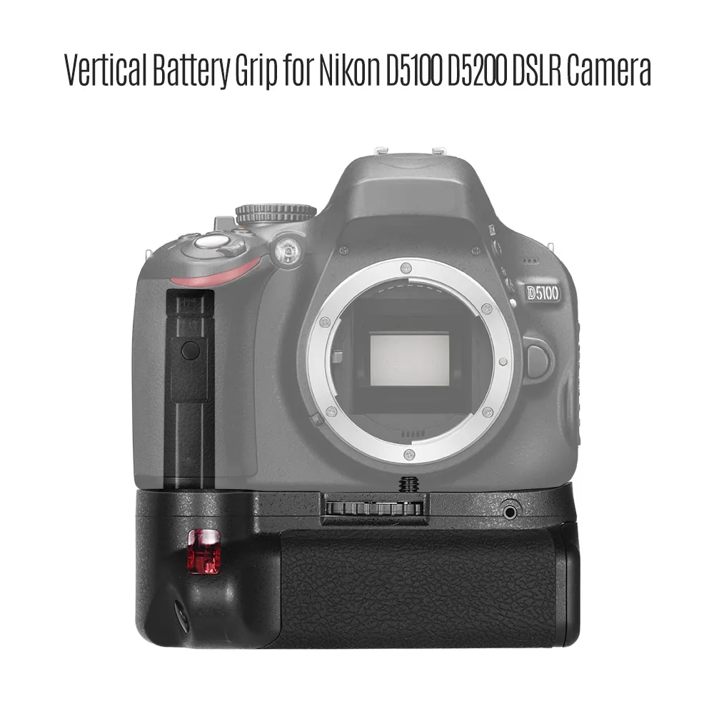Вертикальный держатель батарейного отсека для Nikon D5100 D5200 DSLR камеры EN-EL 14 Питание