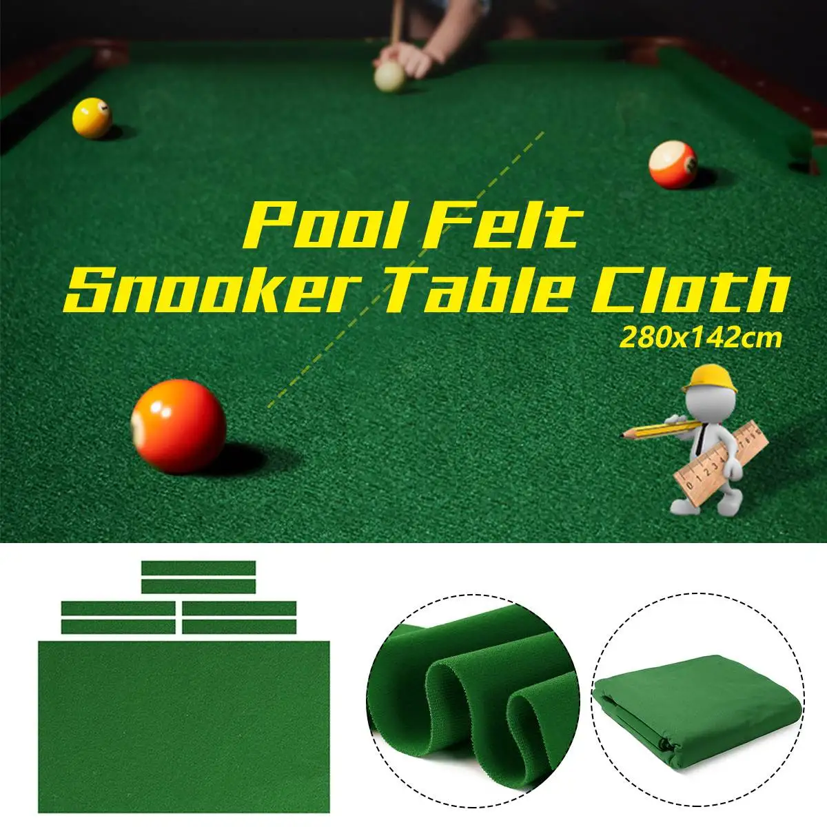 

Green/Red Snoer Billiard Cloth Pool Eight Ball Billiard Pool Table Cloth for American billiards Snoer Accessories