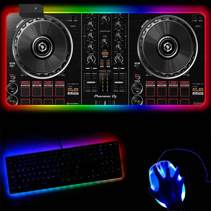 Пользовательские DJ ручной привод светодиодный светильник игровой RGB коврик для