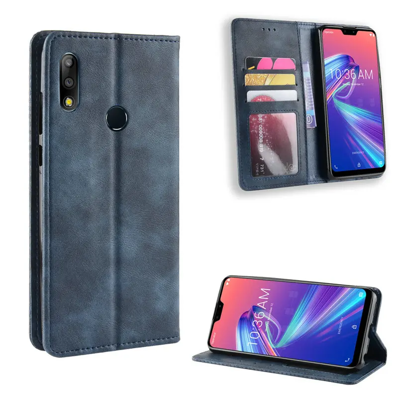 Чехол-книжка для ASUS Zenfone Max Pro M2 ZB631KL ZB633KL ZB634KL ZS630KL ROG Phone 2 5 7 8 ZS660KL ZS590KS кожаный -