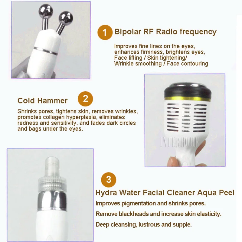Многофункциональное вакуумное устройство для очистки лица водородный кислород