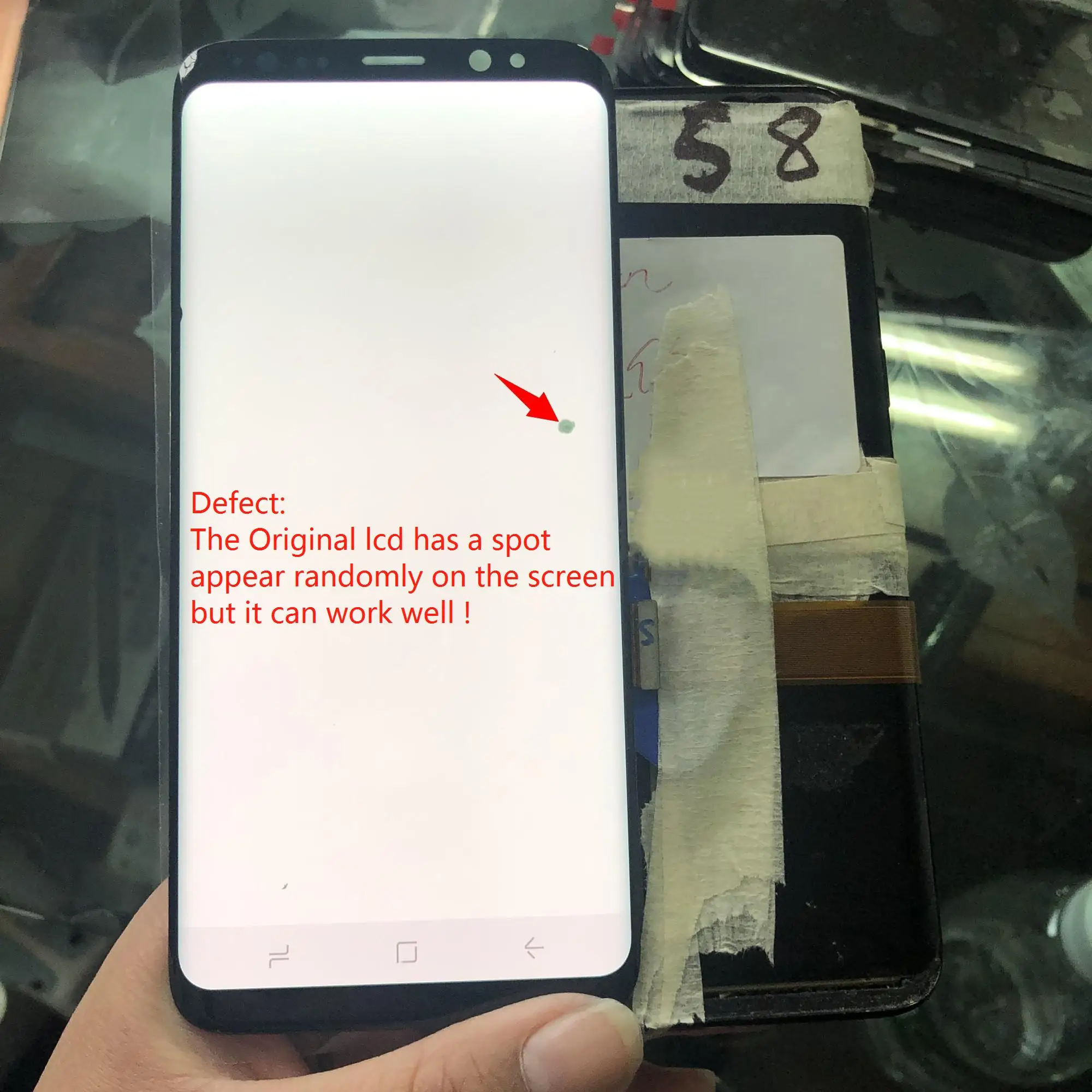 100% супер Amoled ЖК дисплей для Samsung Galaxy S8 G950 G950F сенсорный экран дигитайзер с рамкой