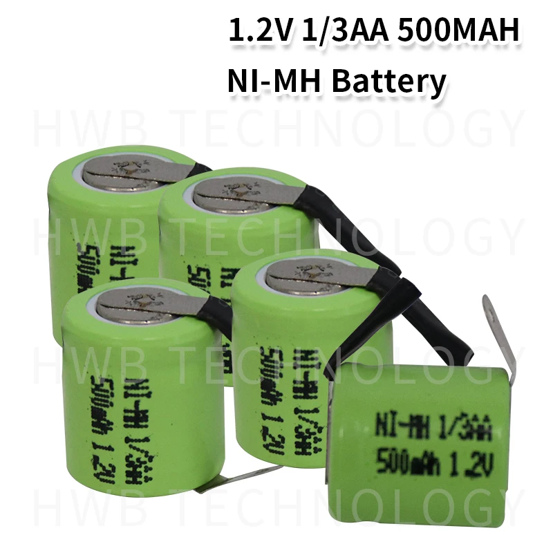 8 шт. KX Оригинальный Новый 1.2В 1/3AA 500 мАч Ni MH 1/3 AA аккумуляторная батарея с