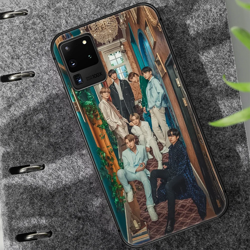 

Bangtan Boys KPOP Phone Case Cover Hull For Samsung Galaxy S 7 8 9 10 e 20 FE edge uitra plus Note 9 10 20 black Funda 3D Cell