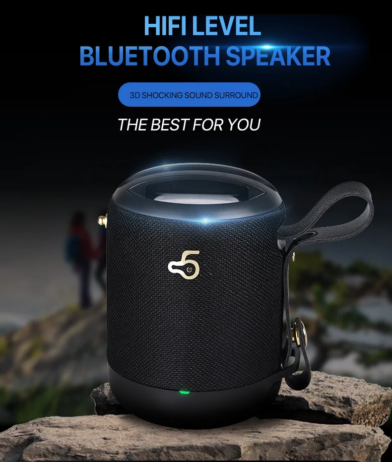 

Мини Bluetooth-динамик портативный беспроводной сабвуфер для спорта на открытом воздухе стерео бас Музыка HD 360 ° объемный домашний кинотеатр зв...