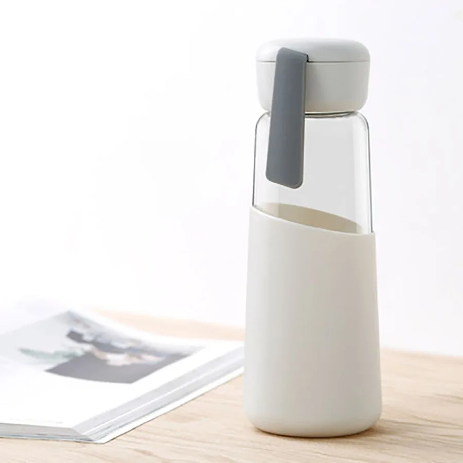 Корейские милые махровые носки Стекло бутылка для воды милый кот &quotMy Bottle&quot 500 мл