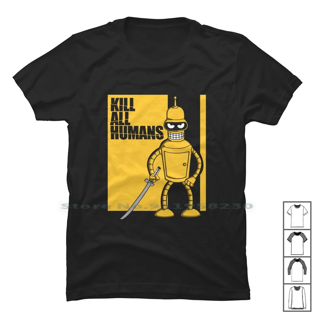 

Kill All Humans T Shirt 100% Cotton Merry Christmas Happy New Year Merry Xmas New Year Human Claus Year Ill Hum Ear Us