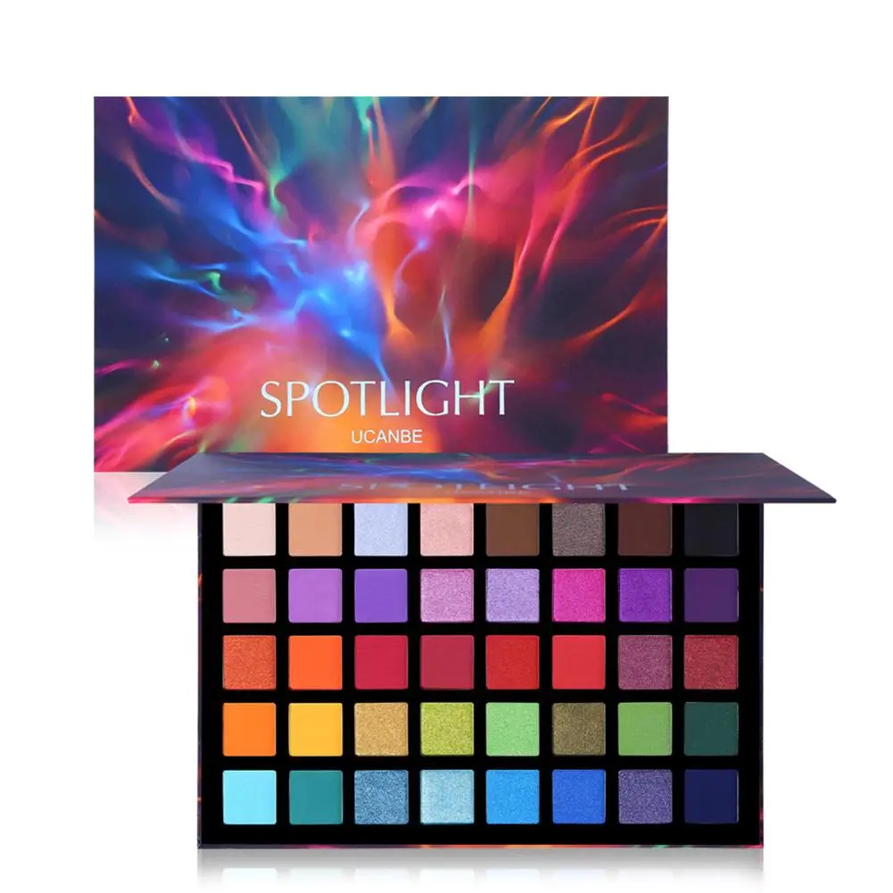 

40 Colors Shimmer Glitter Matte Eye Shadow Palette Colorful Artist Pigmented Powder Pressed Eyeshadow Makeup Kit Sombras De Ojos