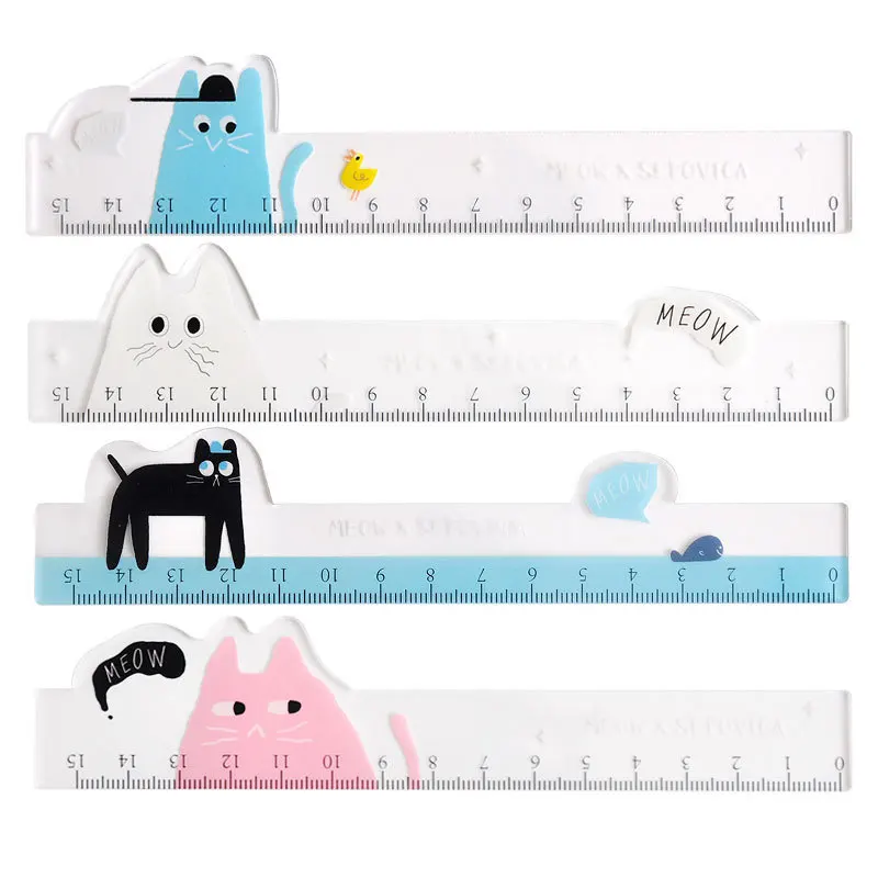 

Многофункциональная акриловая Закладка-линейка линейки в форме Фламинго Kawaii офисные канцелярские принадлежности студенческий инструмент...