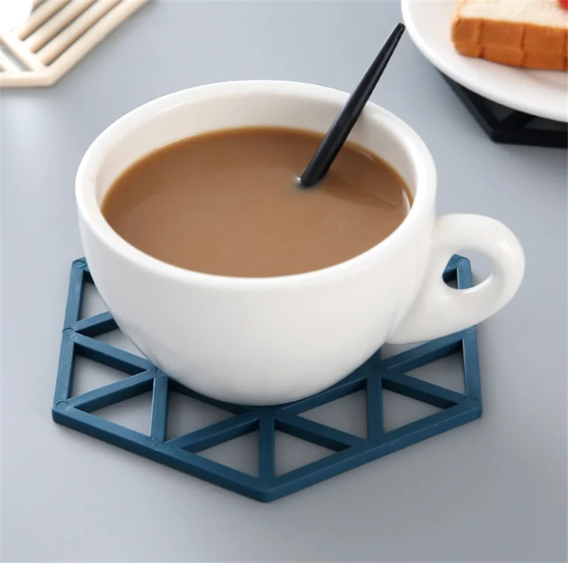 Новинка 2021 полый рекламный подарок силиконовый коврик для чашки чайный косплея