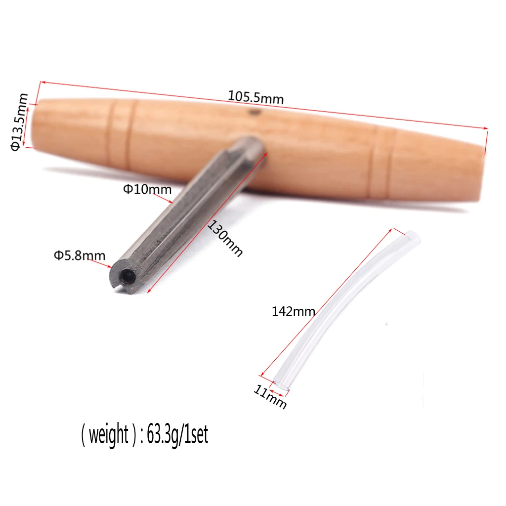 Гитарный мост концевой штифт отверстие развертки с деревянной ручкой для