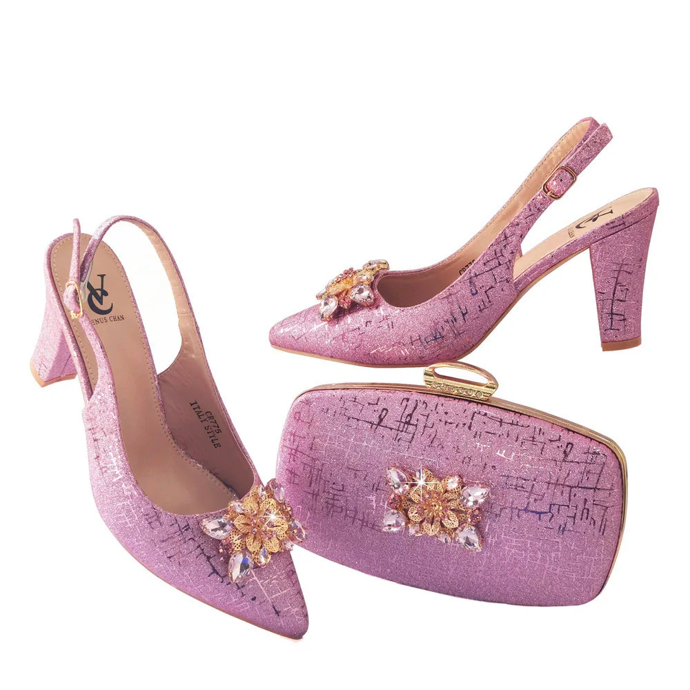 Doershow хорошая цена африканская Свадебная обувь Итальянская с подходящими сумками