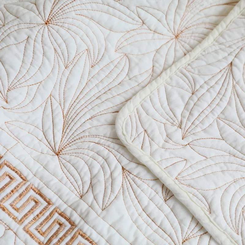 

Pure Cotton Embroidery Sofa Cushion Concise Sectional Universal Four Seasons Fabric Cushion Cover Non-Slip Sofa Backrest Cover