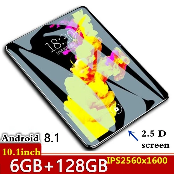 10 1 дюймовый планшетный ПК 2.5D закаленное стекло 4G телефонные звонки Android 8 0 десять