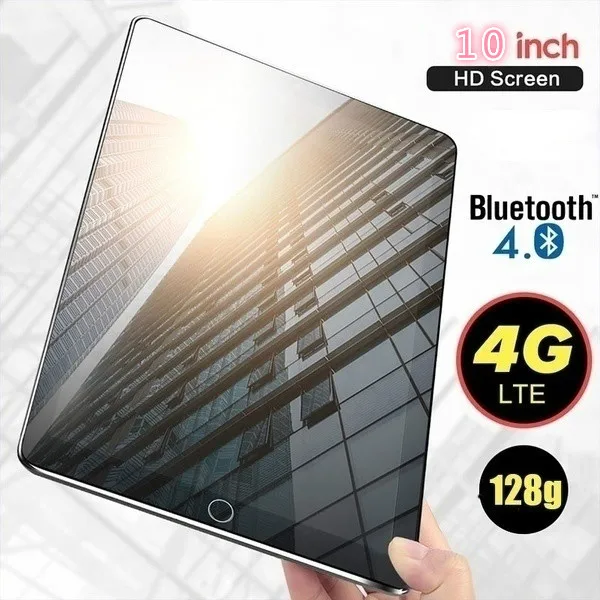 10 дюймовый планшет с четырёхъядерным процессором ОЗУ 6 ГБ ПЗУ 2020 Android 128 2 мя