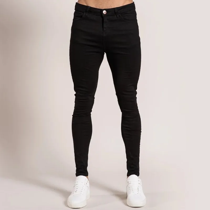 3 вида стилей мужские эластичные рваные обтягивающие байкерские джинсы
