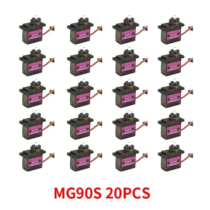 4/5/10/20 шт. MG90S металлическая Шестерня RC Micro Servo 13 4g мотор для ZOHD Volantex самолета