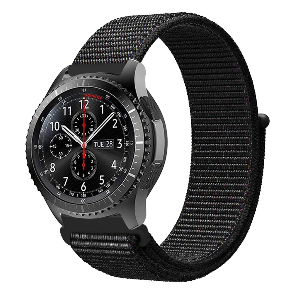 Gear s3 22 мм ремешок для samsung galaxy watch 46 мм 42 мм ремешок для часов gear s2 20 мм спортивный нейлоновый amazfit gtr huawei аксессуары для часов