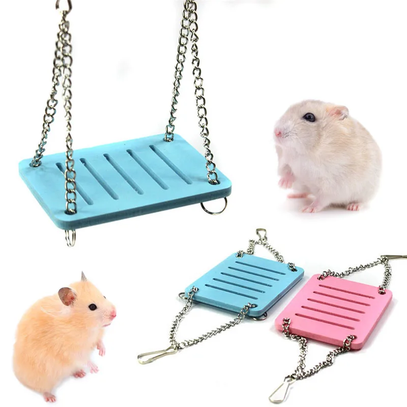 Cute Parrot Hamster Small Swing Hanging Bed Shake Suspension House Props Pet Products Toy xqmg Toys Small Animals Pet Products