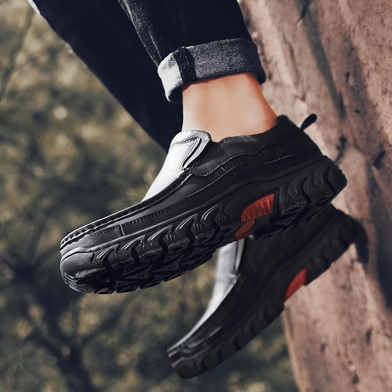 Мужская обувь Повседневная из натуральной кожи Мужские лоферы ручной работы на