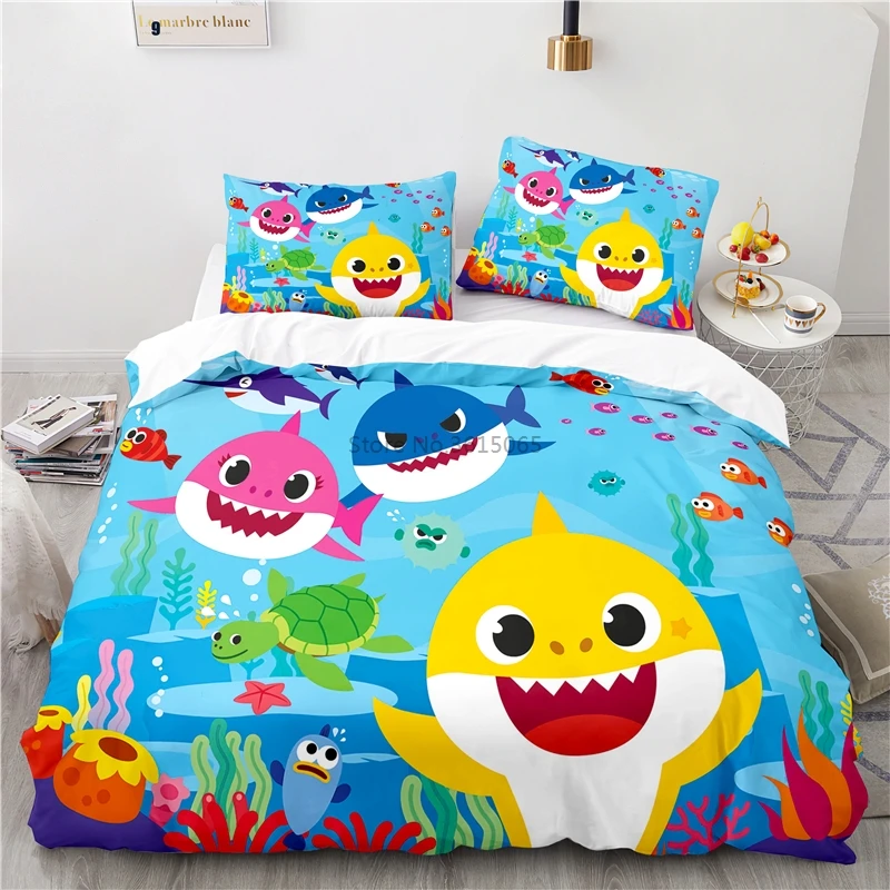 Песня Акула 3d постельное белье пододеяльник комплекты с наволочкой Детские Твин