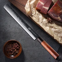 findking 12 inch salmon slicer knife 3 layer 9cr18mov clad steel octagon handle brisket ham knives for kitchen slicing filleting