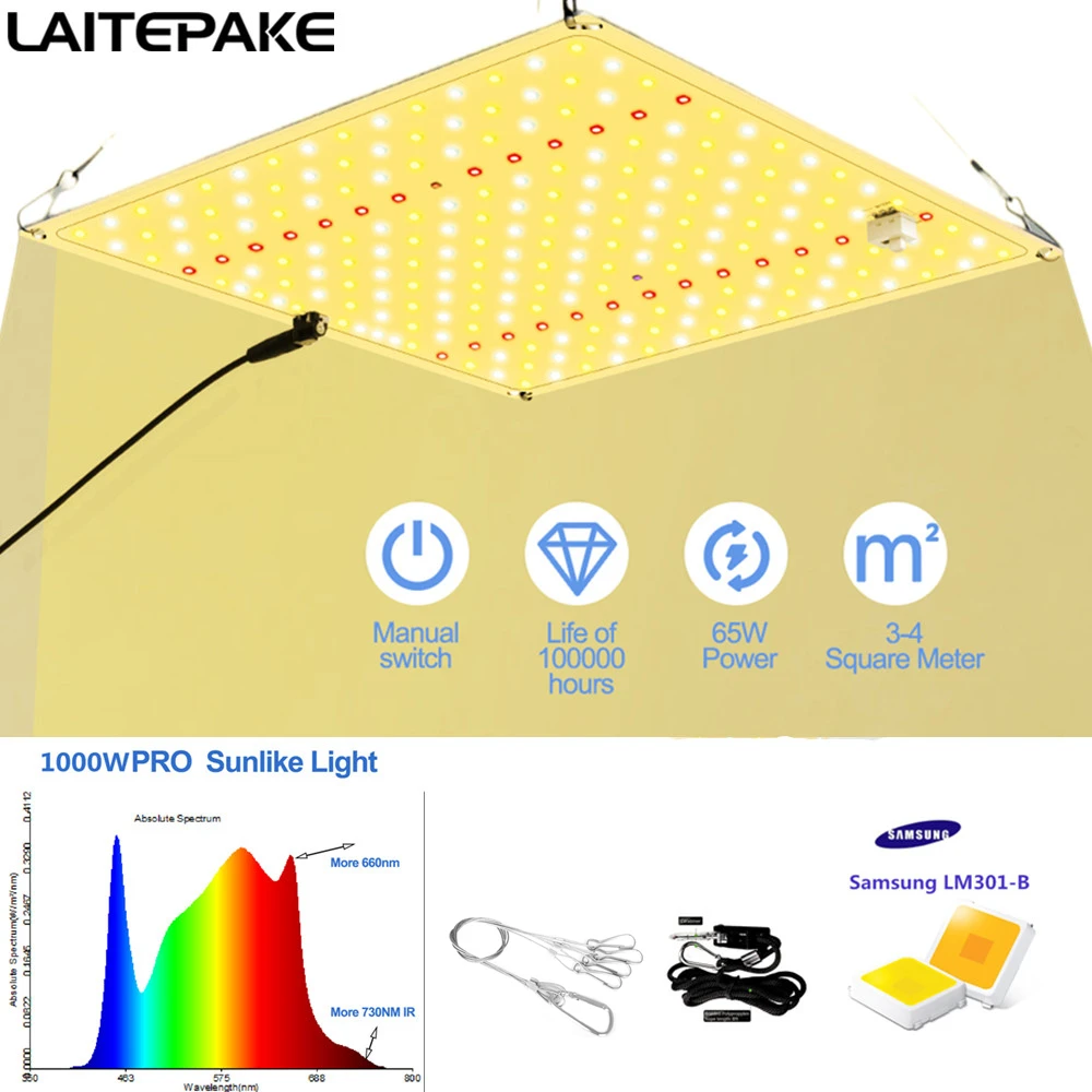 Samsung Led LM281B Grow Board  LED light Grow Full Spectrum 1000W Led Grow With IR/UV For Grow Tent Lamp plant