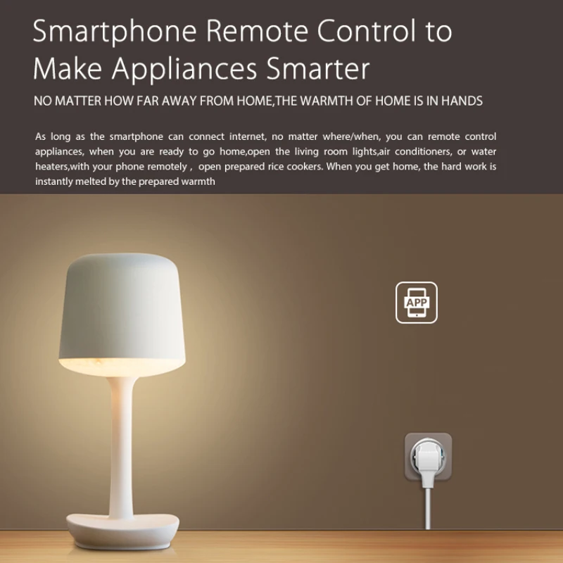 Умная розетка Wi-Fi 16 А разъем питания RF с одним ключом включения/выключения