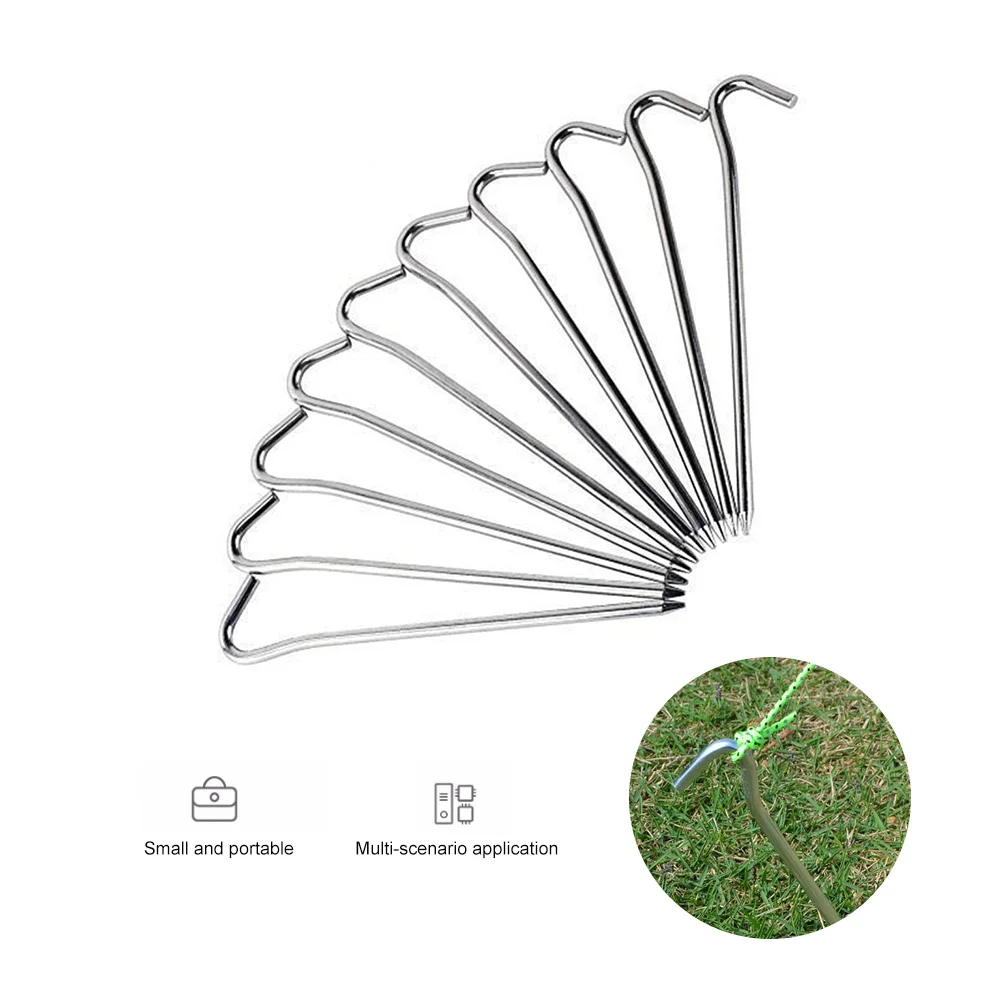 

10 шт. колышки для палатки, колышки для палатки из алюминиевого сплава, сверхмощные колышки для палатки, колышки для кемпинга, фотоколышки дл...