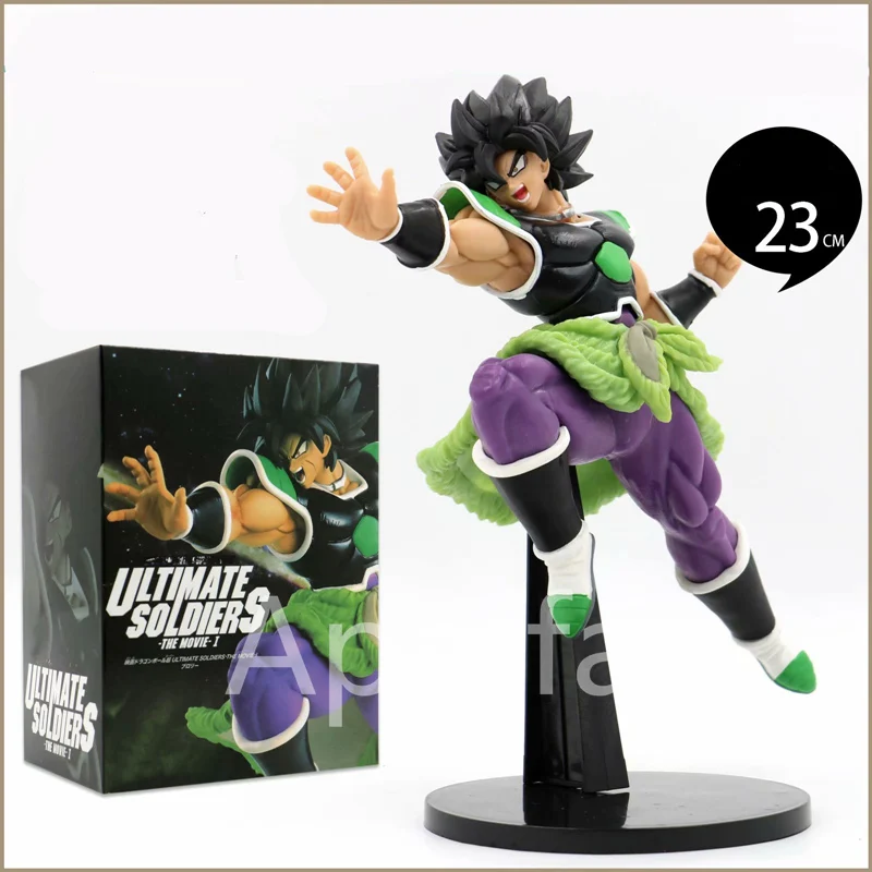20-23 см Dragon Ball Z Super Broly Movie Ver. Зеленые волосы против Гоку броли Супер Saiyan боевой формы ПВХ фигурка модель DBZ