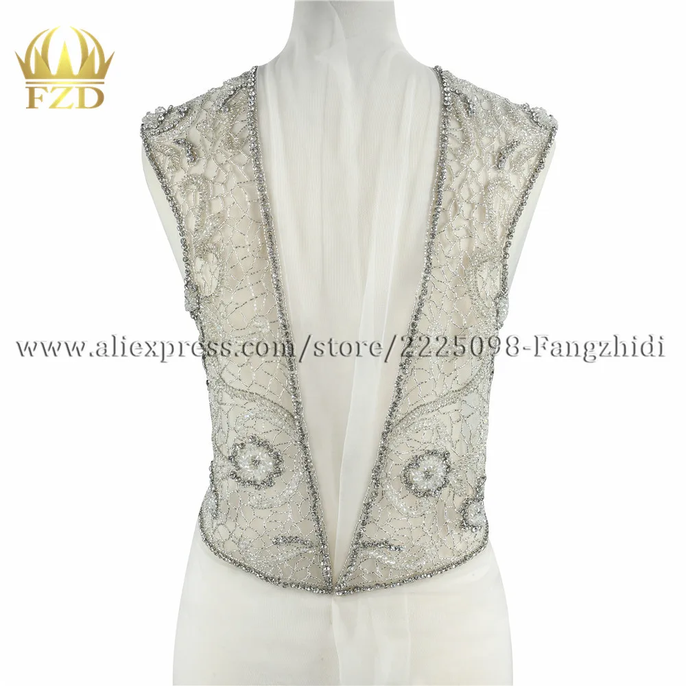 1 комплект роскошная каменная аппликация из хрустальных страз с бисером патчи