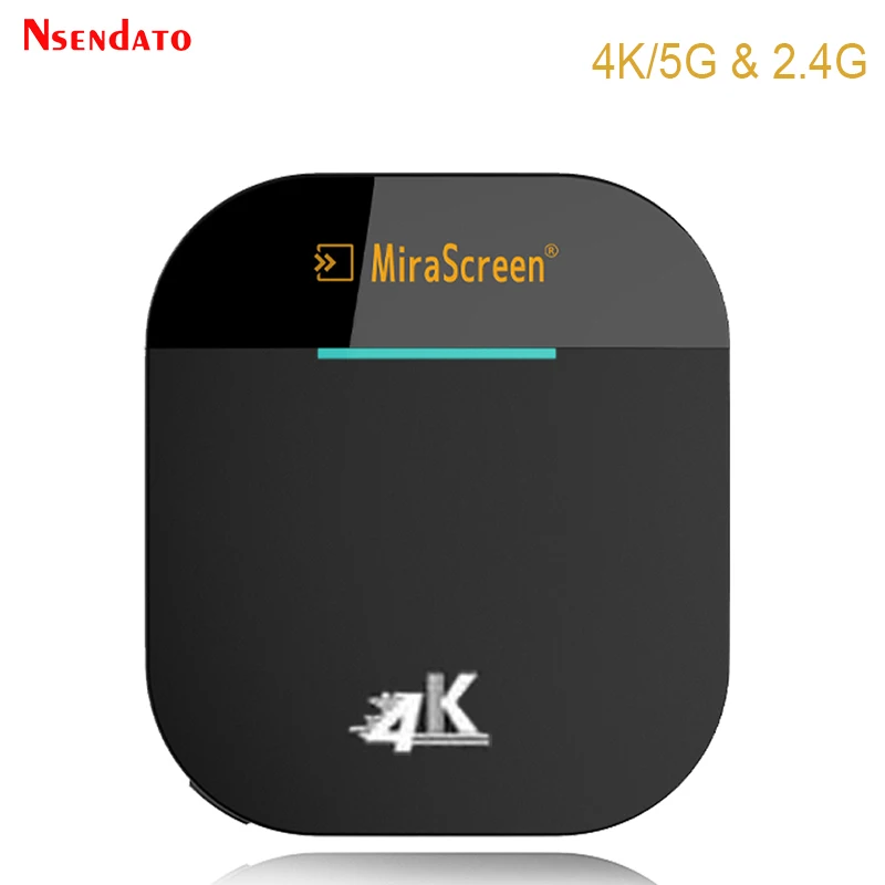 Receptor de tv para Android e Ios G5-dispositivo de Streaming de Mídia sem Fio Mirascreen Wi-fi Miracast Airplay Dlna 2.4 Ghz – 5 4k