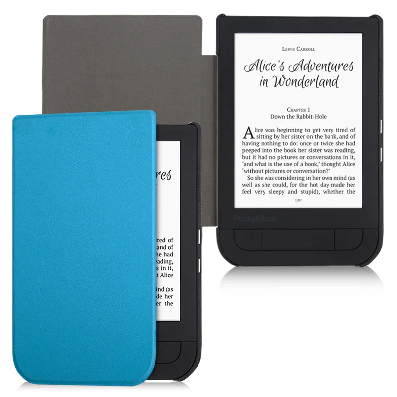 Blue BOZHUORUI Smart case для Pocketbook 631 читалка, touch HD/Touch HD 2 Ruby Red искусственная кожа Магнитная крышка с автоматическим Уэйк/сна - Цвет: Blue