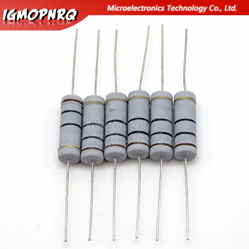 10pcs/LOT 5W Carbon Film resistor 5% 1R ~ 1M 2.2R 10R 22R 47R 100R 150R 470R 1K 4.7K 10K 47K 1 2.2 10 22 47 51 100 150 470 Ohm |