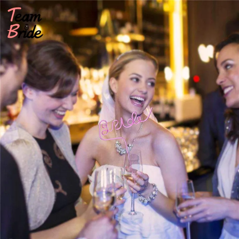 

Team Bride 10pcs Creative letter Straws Reusable Plastic Straws For Wedding Decoration Event Party Supplies Drinking Straws