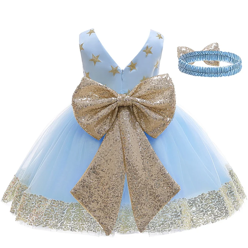 Платье для маленьких девочек кружевное платье принцессы новорожденных от 1 года