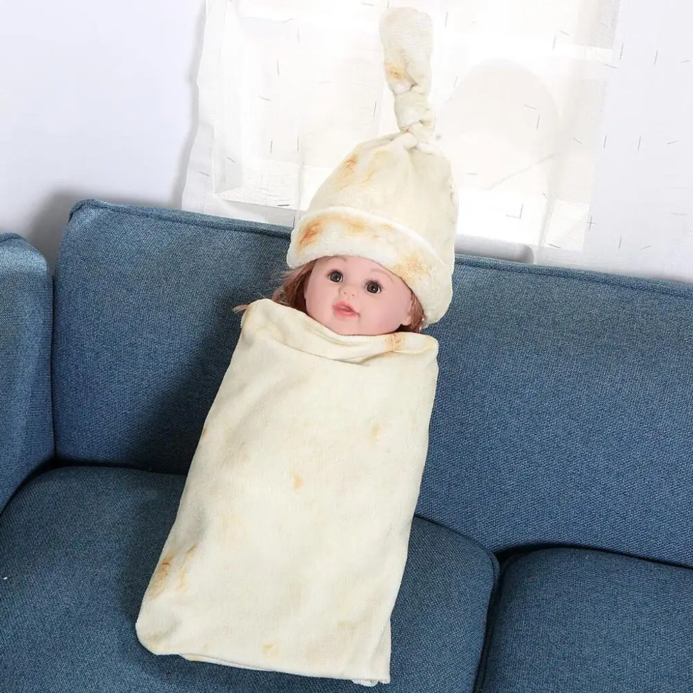 Прямая поставка модное буррито одеяло для младенцев swa ddle мука Tortilla Одеяло