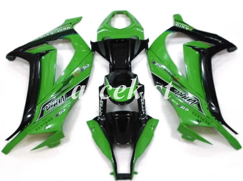 

Новый ABS инъекции Полный обтекатели комплект подходит для Kawasaki Ninja ZX-10R ZX10R 10r 2011 2013 2014 2015 для детей 11, 12, 13, 14, 15, Крутое зеленое