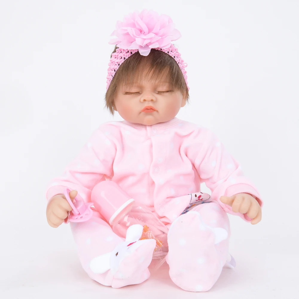 50cm Cloth Body Reborn Baby Doll Newborn Lifelike Realistic Cute Babies Princess Birthday Holiday Gift | Игрушки и хобби