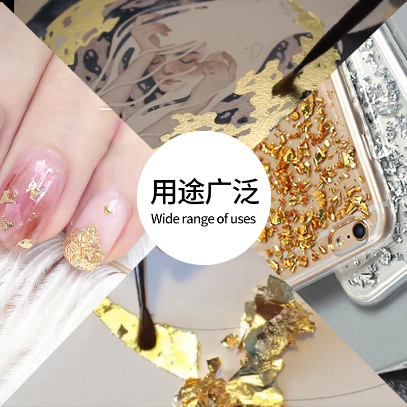 Хлопья из золотой фольги медные хлопья для планера декоративное искусство