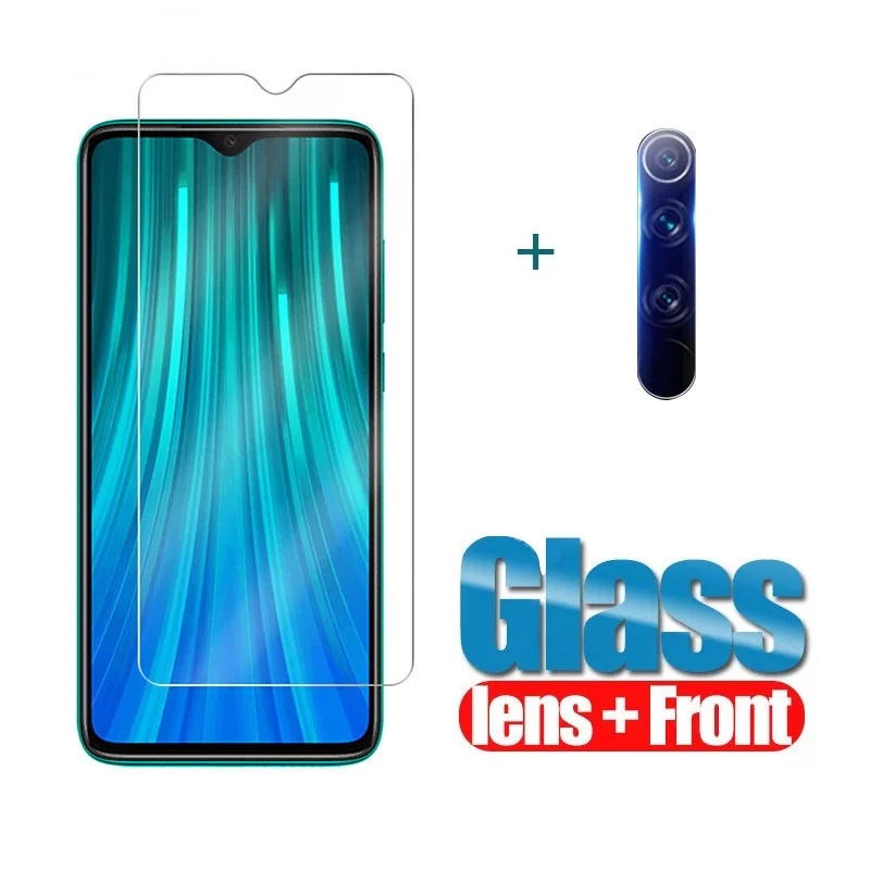 

2 in 1 camera lens For Redmi Note 9 pro 9s 10s 8 t 7 8 10 Pro 9t Screen Protector on Redmi 9A 9C 9T 8T 9 pro max tempered Glass